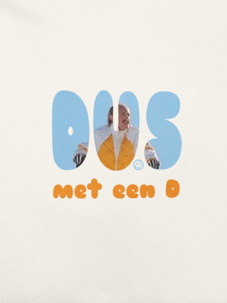 DUS met een D - Sweatshirt à capuche bio