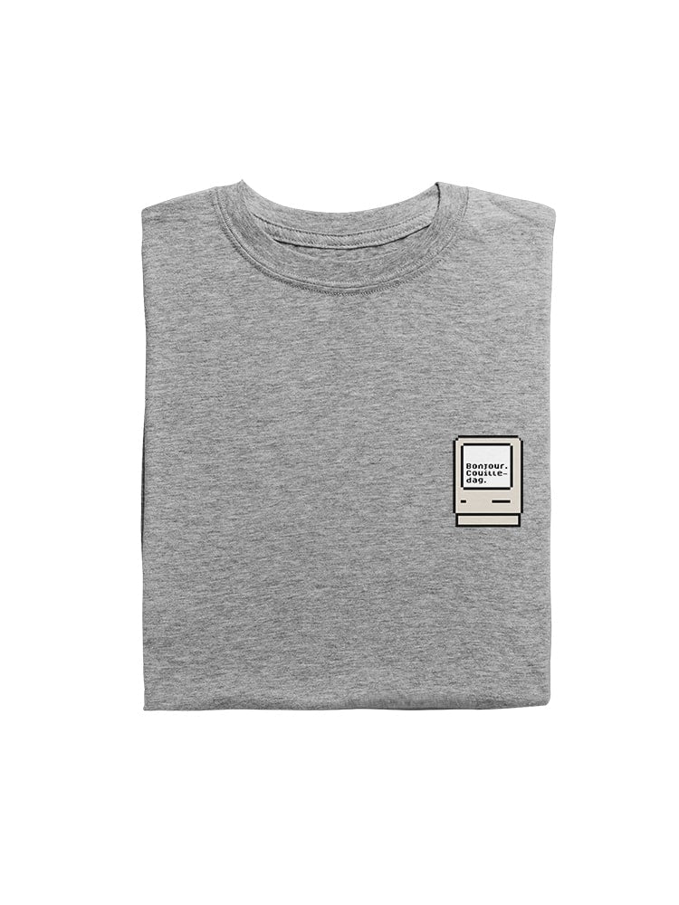 "Bonjour. Couilledag" Version Apple - T-shirt bio