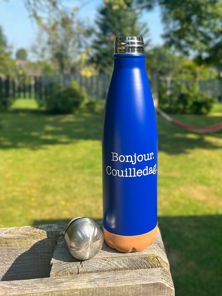 Gourde "Bonjour. Couilledag"