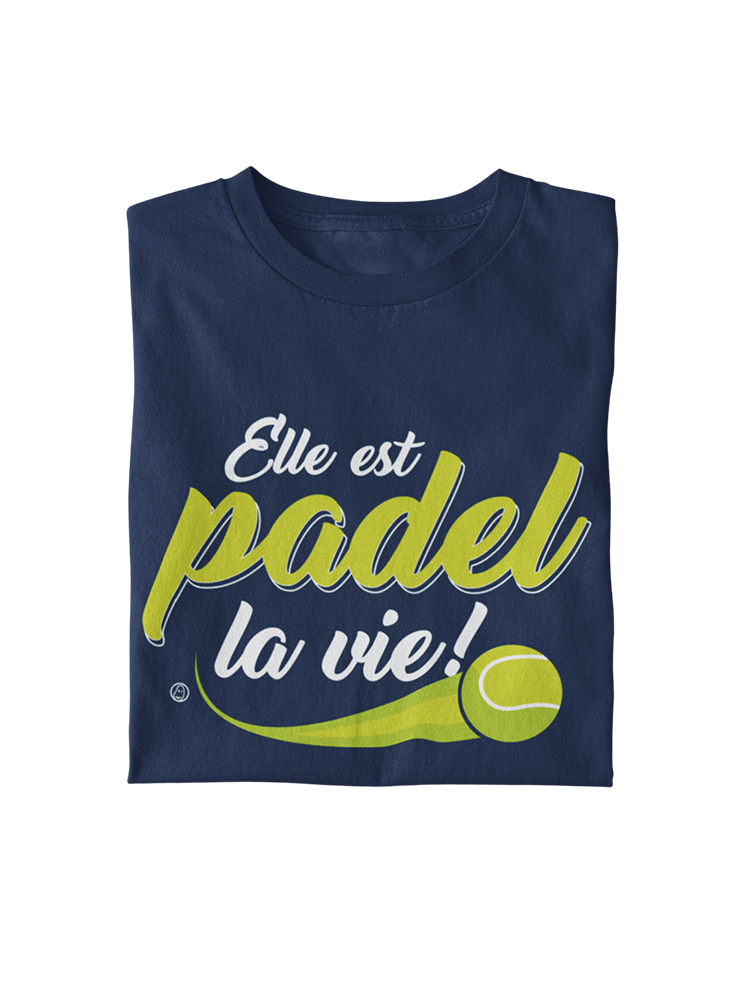 Elle est padel la vie!- T-shirt bio