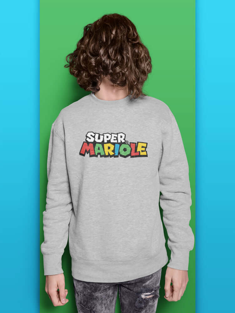 Sweatshirt Super Mariole impression torse