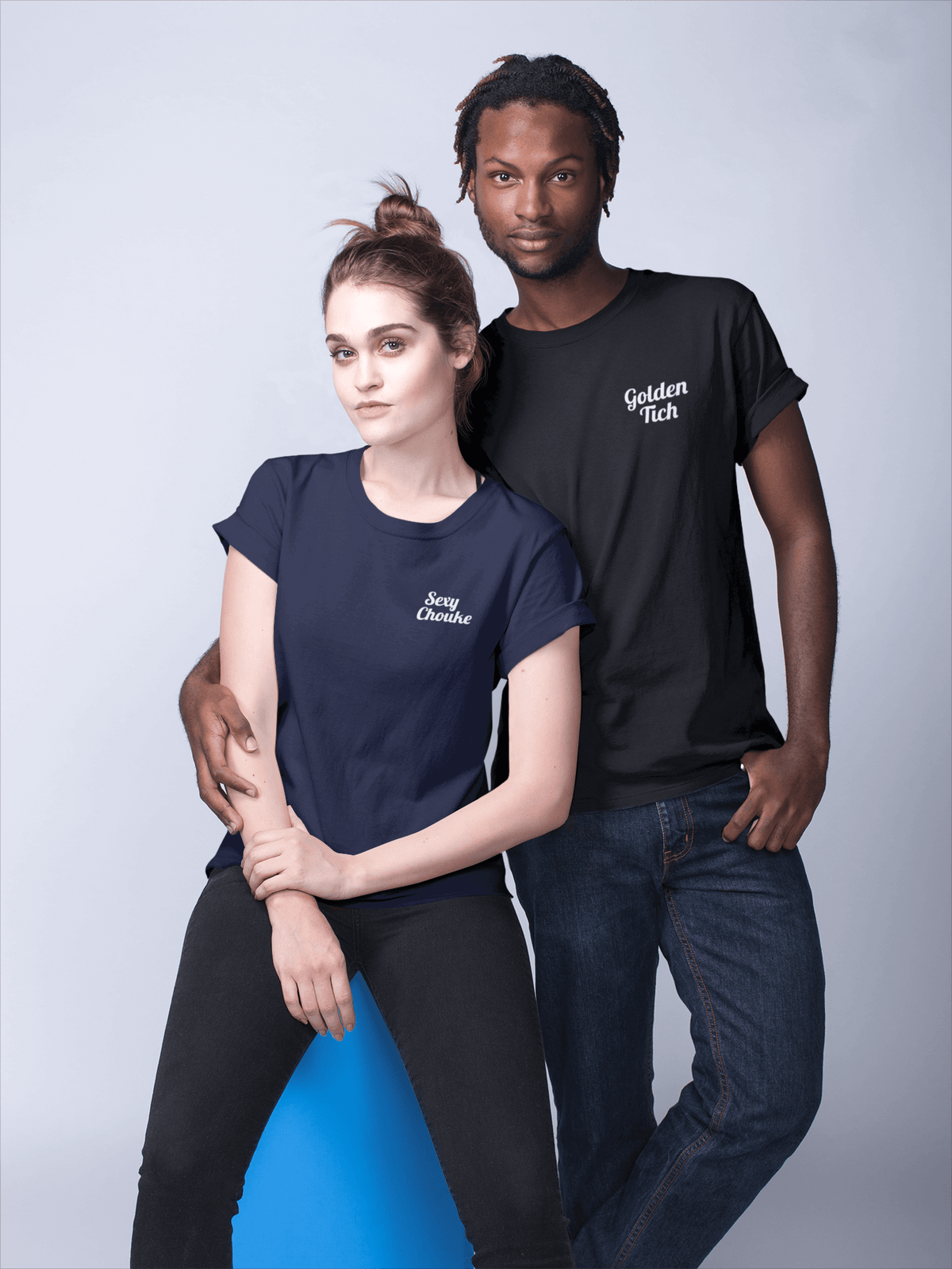 DUO tshirts Golden Tich & Sexy Chouke