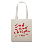 C'est la moule à la plage - Totebag
