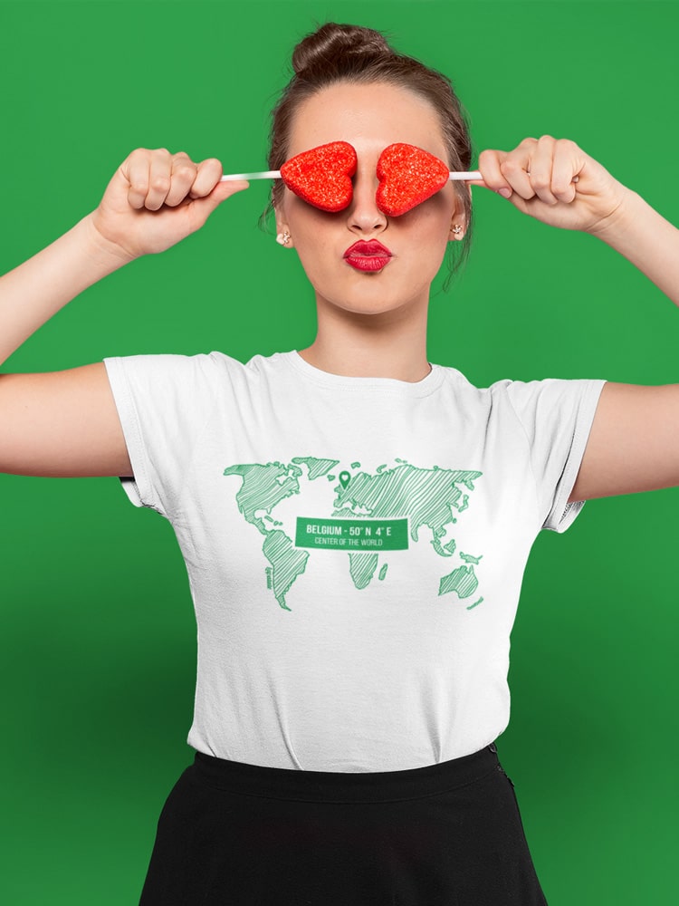 Belgium - Center of the world - T-shirt bio