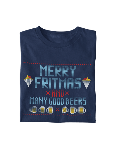 Merry fritmas and many good beers - T-shirt bio