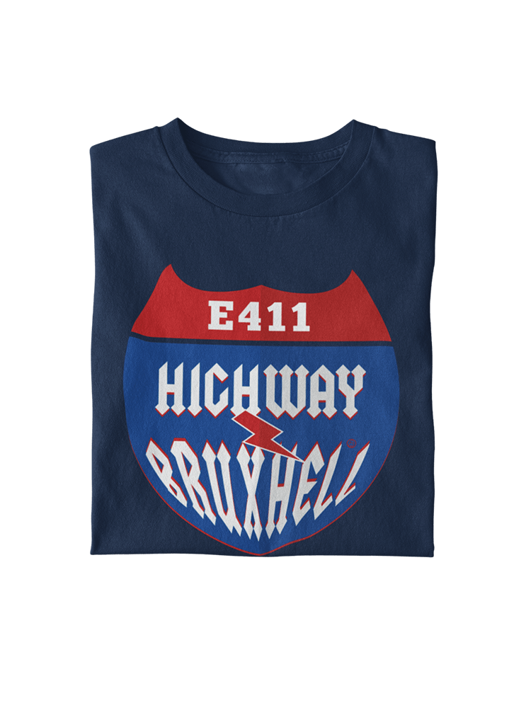 E411 - Highway to BruxHell - T-shirt bio