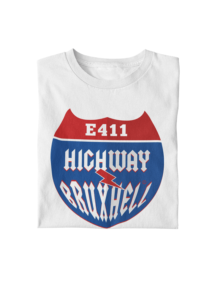 E411 - Highway to BruxHell - T-shirt bio