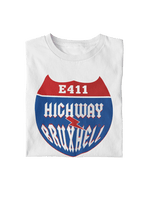 E411 - Highway to BruxHell - T-shirt bio