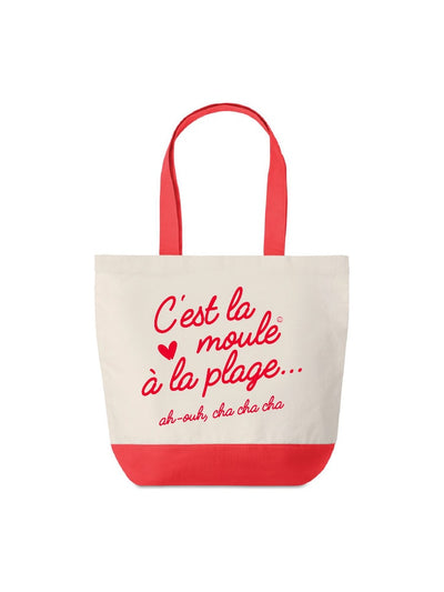 Sac de plage "C'est la moule à la plage"