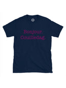 T-shirt homme Bonjour. Couilledag.