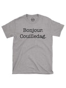 T-shirt homme Bonjour. Couilledag.