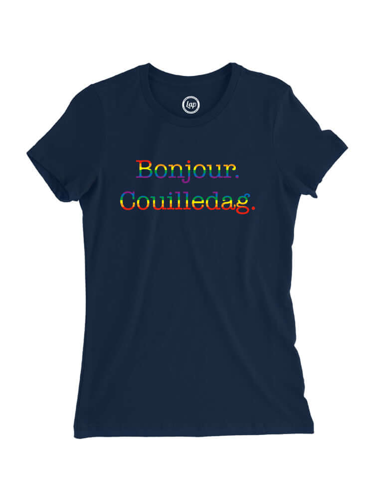 Tshirt belge - Bonjour. Couilledag.