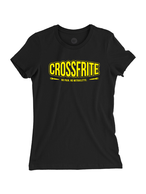 T-shirt noir femme Crossfrite