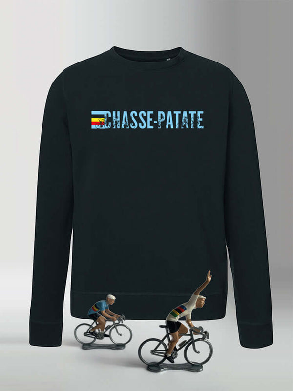 Sweat Chasse-patate + petit cycliste
