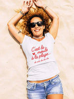 T-shirt C'est la moule à la plage