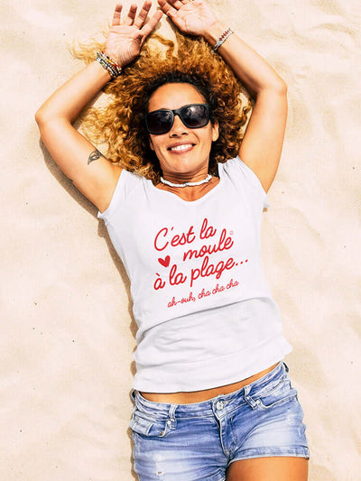 T-shirt C'est la moule à la plage