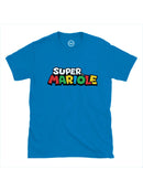 Tshirt Super Mariole bleu royal